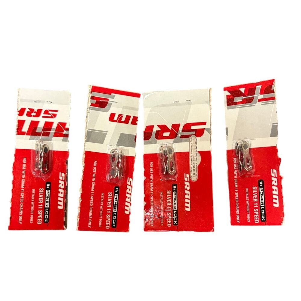 SRAM PowerLock 11-Speed Chain Connector Link, Silver – Lot of 4, New